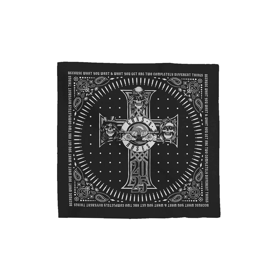 Guns N' Roses Black Cross Bandana Bandana 409123