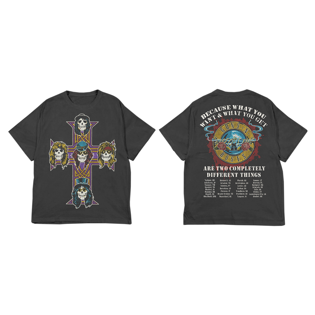 Guns N' Roses Vintage Cross 2025 T-Shirt T-Shirt 408431