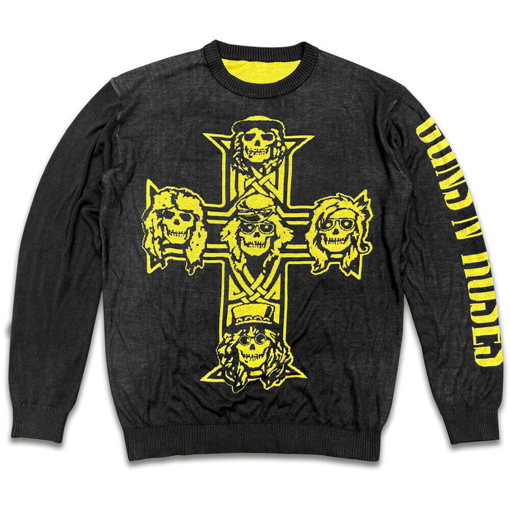 Guns N' Roses Appetite For Destruction Cross Holiday Sweater 113017